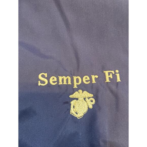 USMC  Marines Jacket Reversible Mens Military Red Fleece Blue Veteran XL - Picture 11 of 12